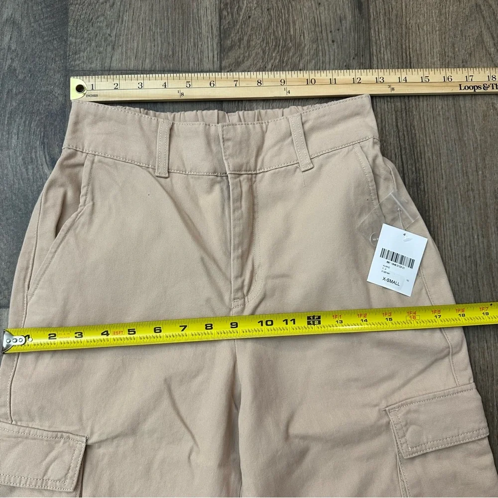 Forever 21 Cotton Cargo Pants Women’s Size XS Light Almond Pink - Picture 7 of 8